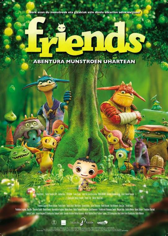 "FRIENDS"  animazio film japoniarra euskaraz zinema aretoetan