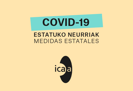 Nuevas medidas de apoyo al sector del cine y del audiovisual para hacer frente a la situación derivada de la COVID-19